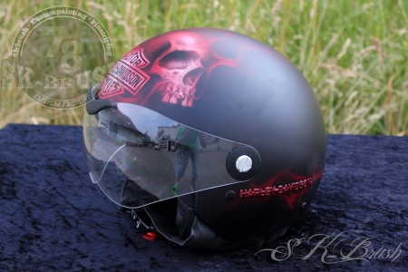Airbrush-Helmet-Harley