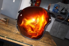 Harley-Davidson-Airbrush-Dragon-Fire-Komplett-Helm3